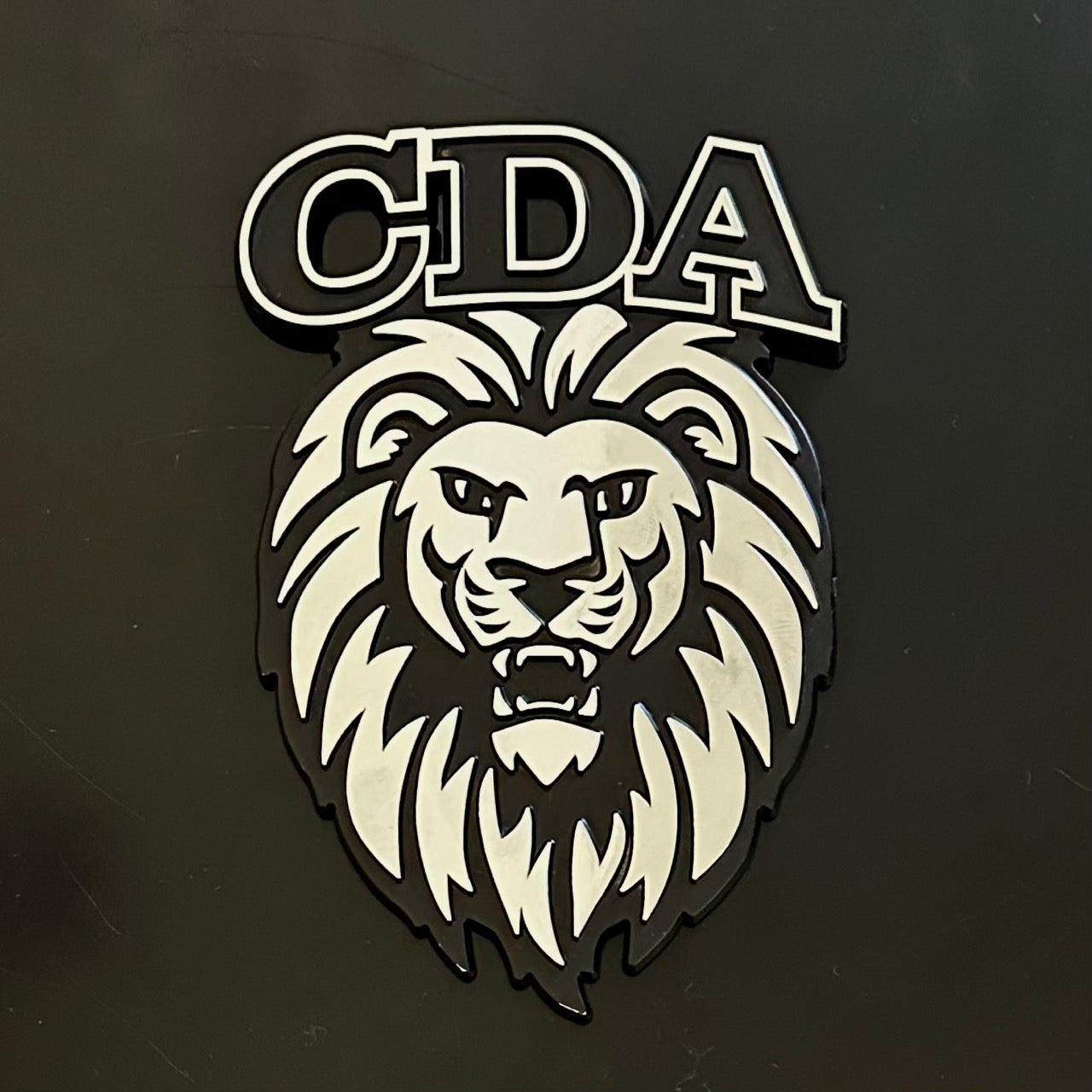 Lion Chrome Car Emblem