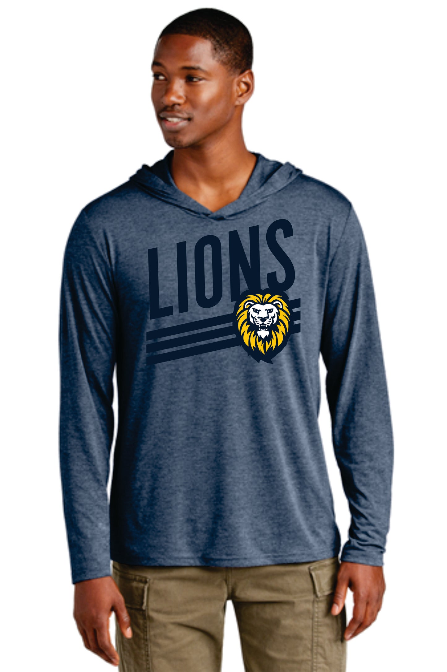Lions Long Sleeve Hoodie Shirt - Unisex