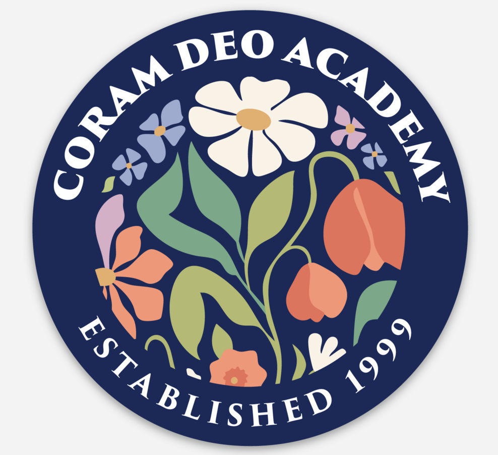 Coram Deo Floral Sticker