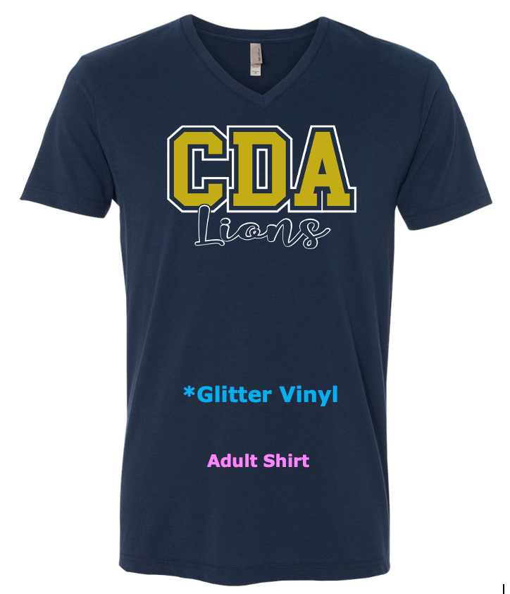 CDA Lions Glitter Vinyl Shirt