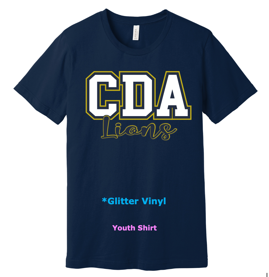 CDA Lions Glitter Vinyl Shirt