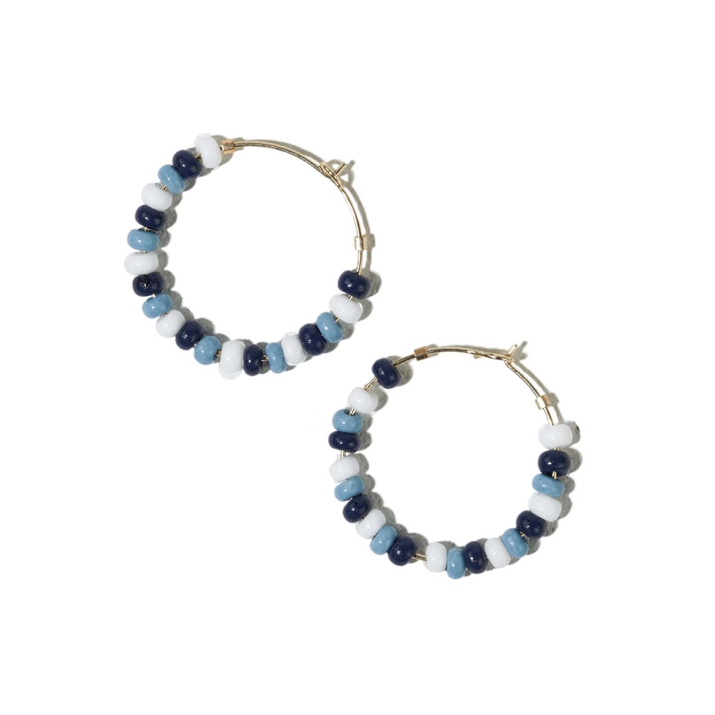 Victoria Mixed Seed Bead Hoops Earrings