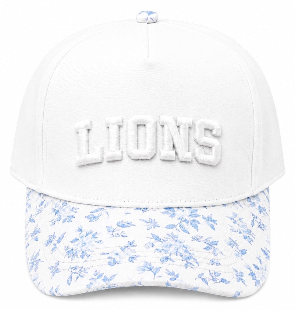 Lions Floral Cap