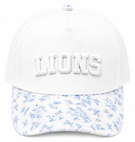 Lions Floral Cap