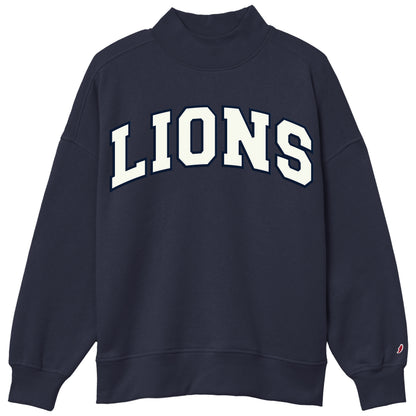 Lions Mock Neck Sweatshirts