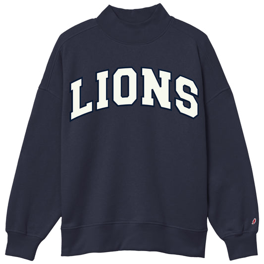 Lions Mock Neck Sweatshirts