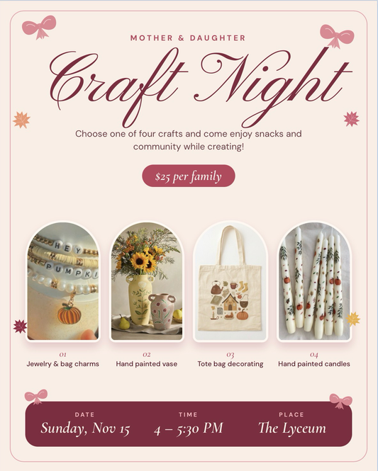 Mother-Daughter Craft Night 2026
