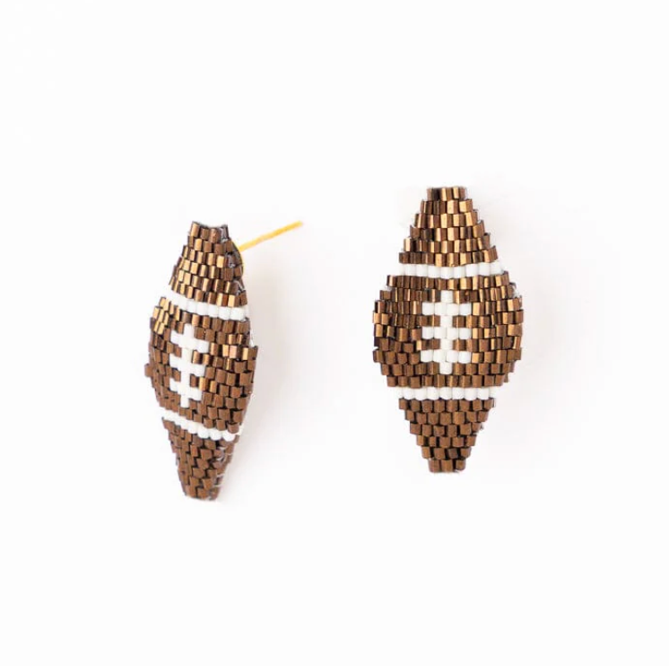 Luxe Football Earrings