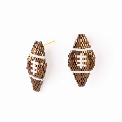 Luxe Football Earrings