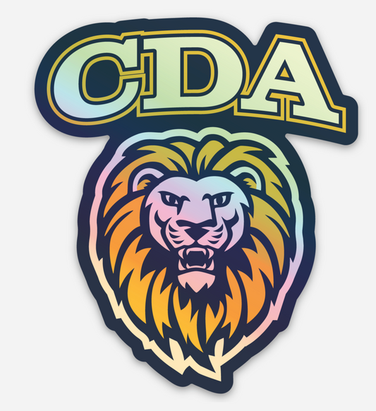 CDA Holographic Lion Sticker