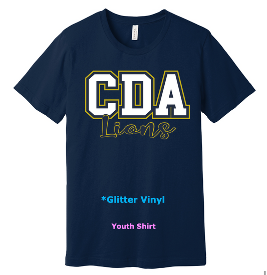 CDA Lions Glitter Vinyl Shirt