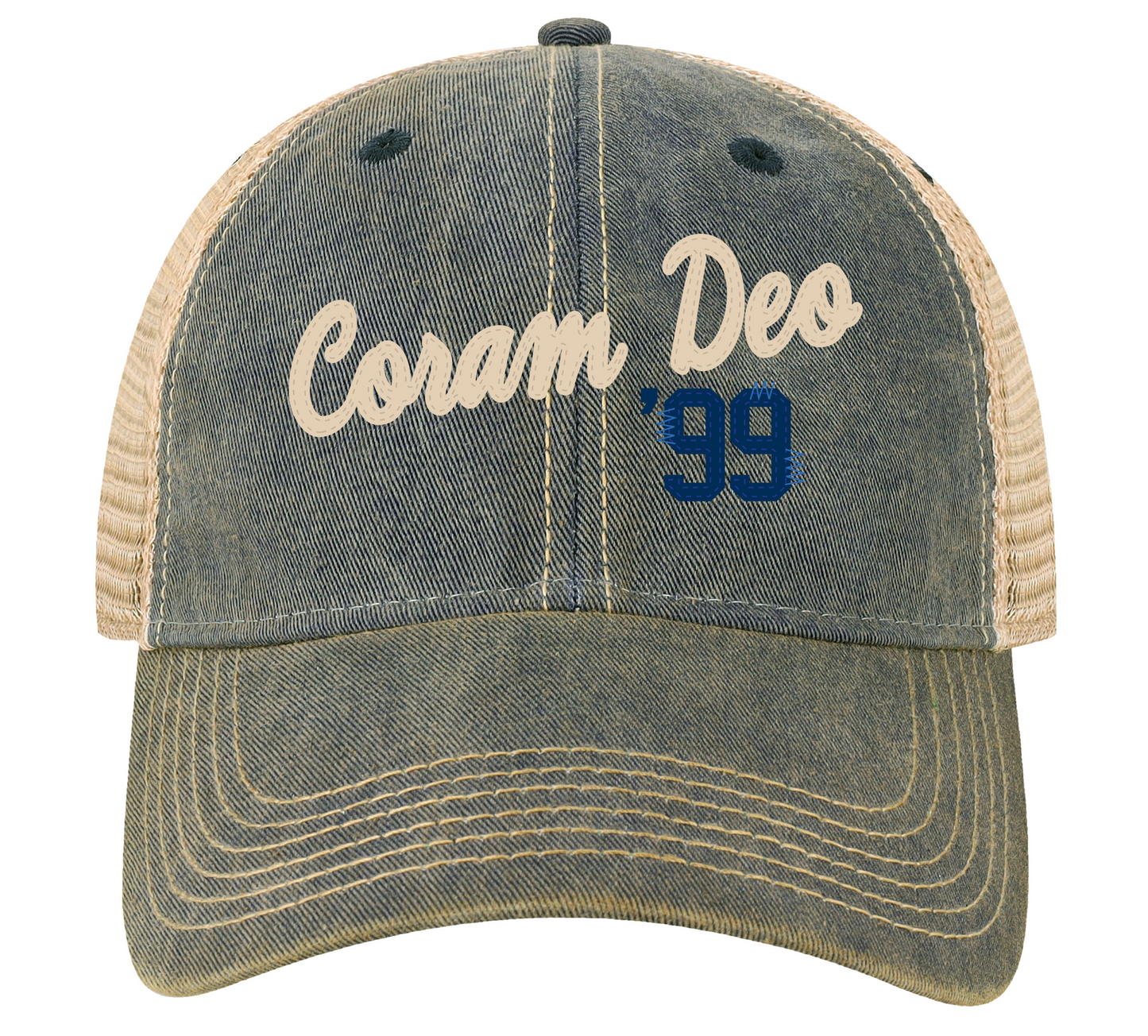 Coram Deo '99 Old Favorite Hat Blue & Camo