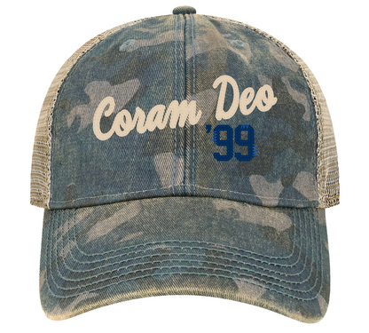 Coram Deo '99 Old Favorite Hat Blue & Camo