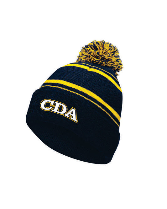 CDA Navy & Gold Pom Beanie