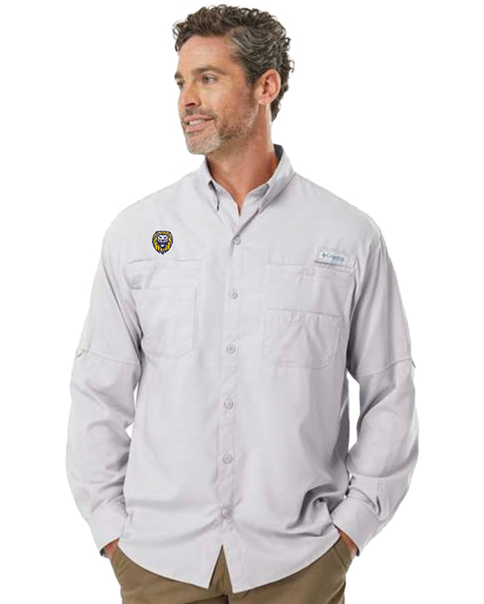 Men's Columbia Tamiami Long Sleeve Shirt (Navy or Grey)